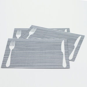 Party Placemats Metallic Silver