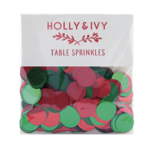 Red and Green Table Sprinkles