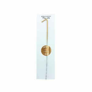 Number One Metallic Gold Sparkler