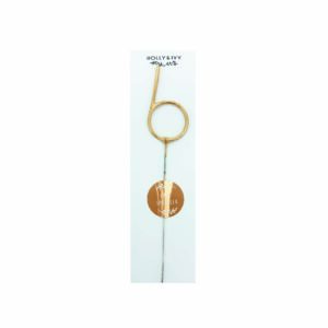 Number Six Metallic Gold Sparkler