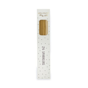 Gold Straight Sparklers - Holly & Ivy