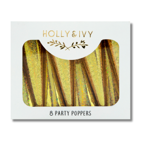 Cone Poppers - Shiny Gold Foil
