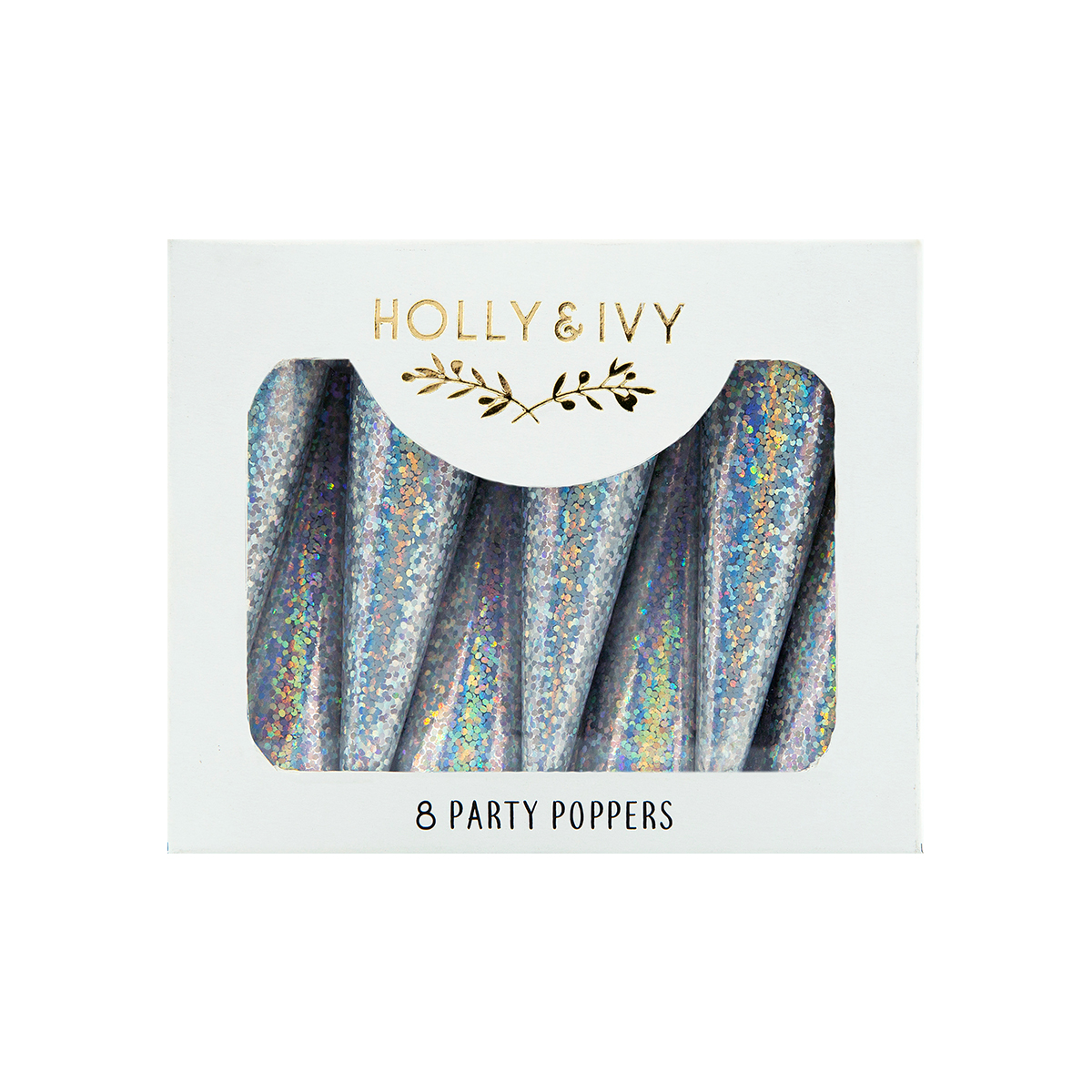 Cone Popper Silver Holographic